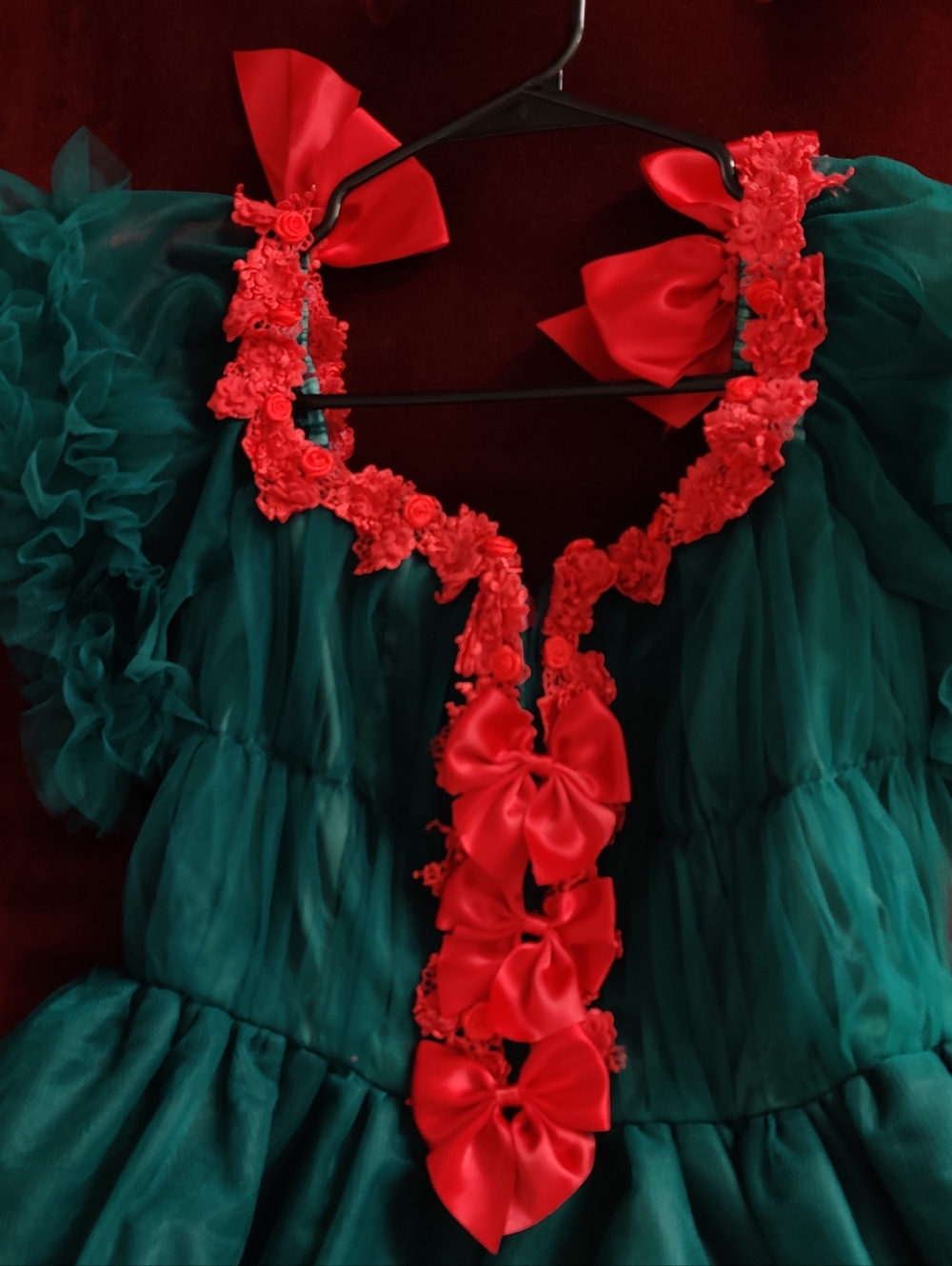Dolls Kill Sugar Thrillz Winter Rose Dress XL - Picture 2 of 2